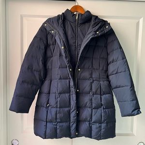 Cole Haan, Women's 40" Signature Hooded Taffeta Down Coat